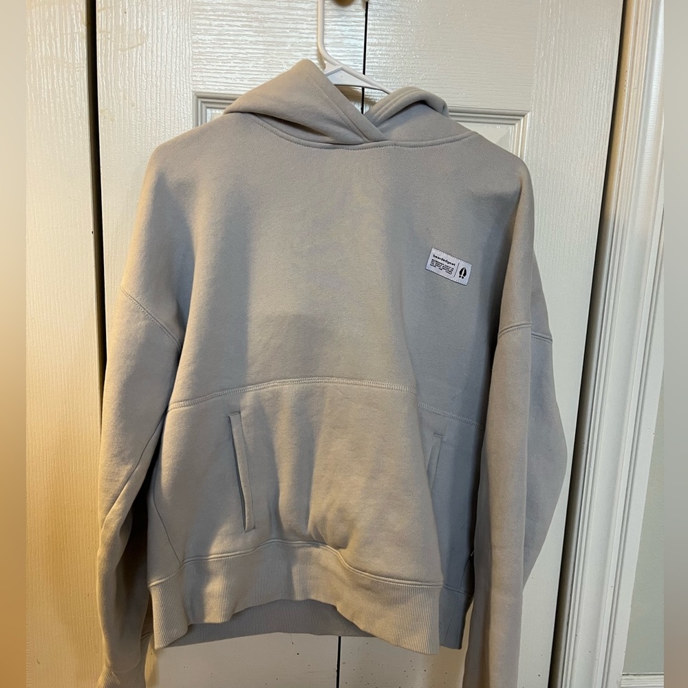 Bearded Goat Overnight Hoodie size medium gray - like new!